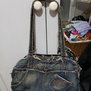 SOLD----Harley Davidson Distressed Handbag